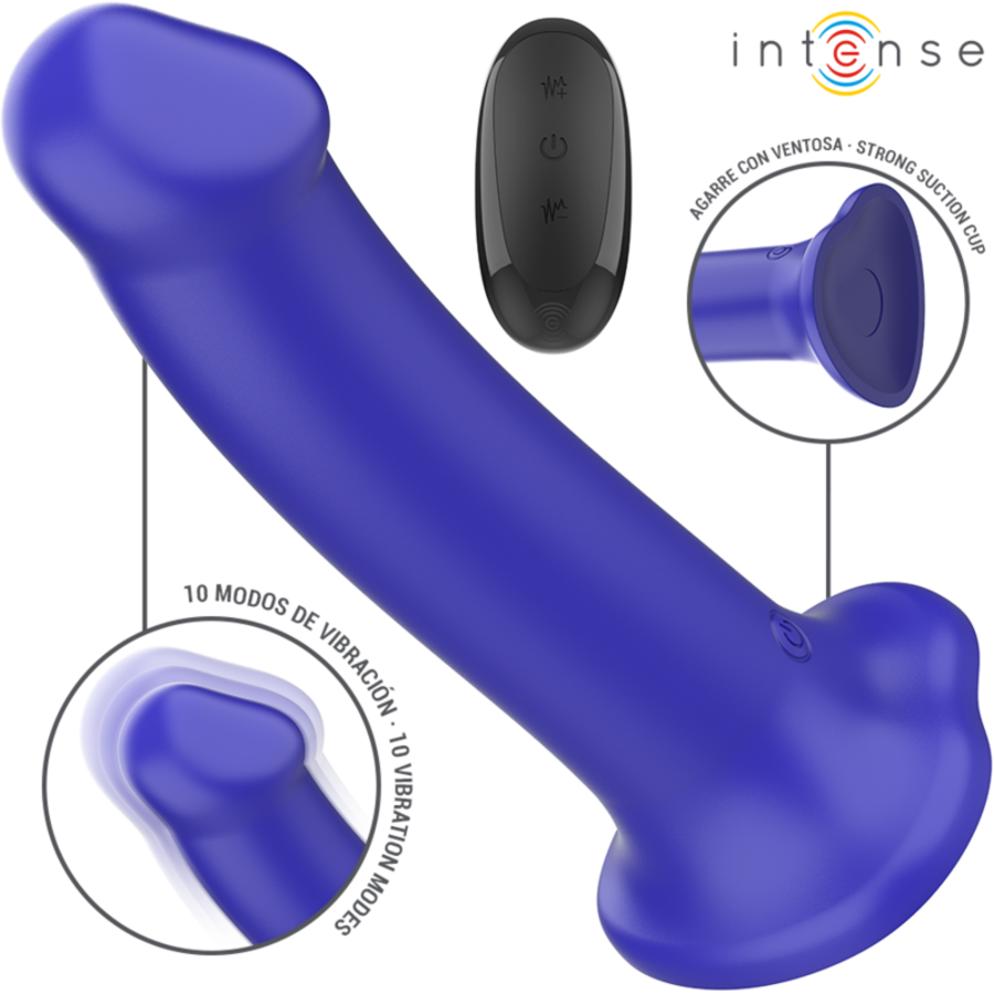 INTENSE - VICTORIA VIBRADOR CON VENTOSA 10 VIBRACIONES AZUL INTENSE - VICTORIA VIBRADOR CON VENTOSA 10 VIBRACIONES AZUL