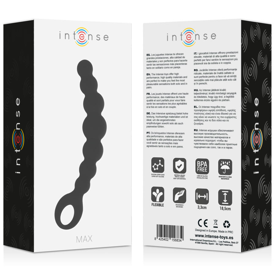 INTENSE ANAL BEADS MAX BLACK 5