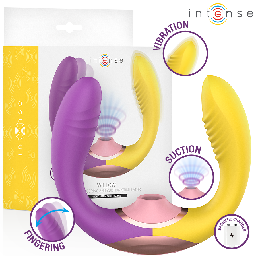 Stimolatore 3 in 1: suzione e vibrazione per un piacere totale Stimolatore 3 in 1: suzione e vibrazione per un piacere totale