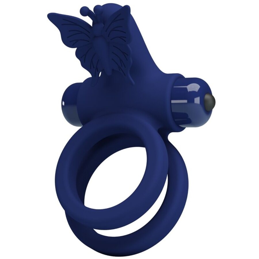 JAMELE ANEL DUPLO COM ESTIMULADOR DE VIBRAO E BORBOLETA AZUL JAMELE ANEL DUPLO COM ESTIMULADOR DE VIBRAO E BORBOLETA AZUL
