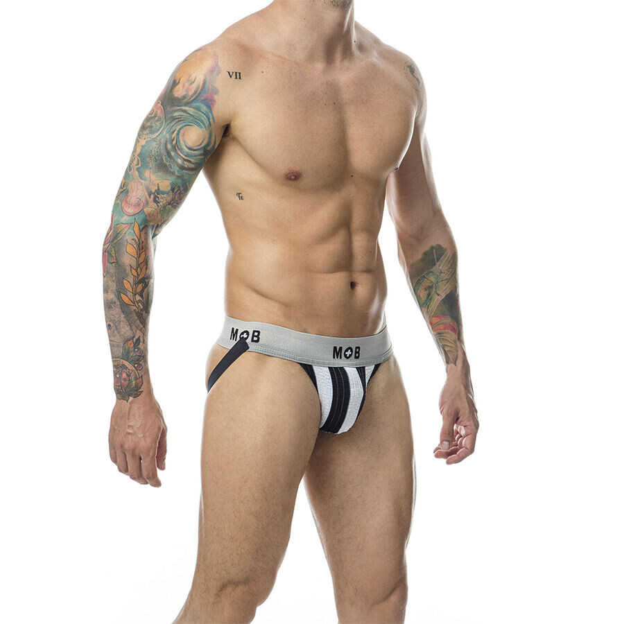 MOB STRIPE CLASSIC JOCK WHITE 5
