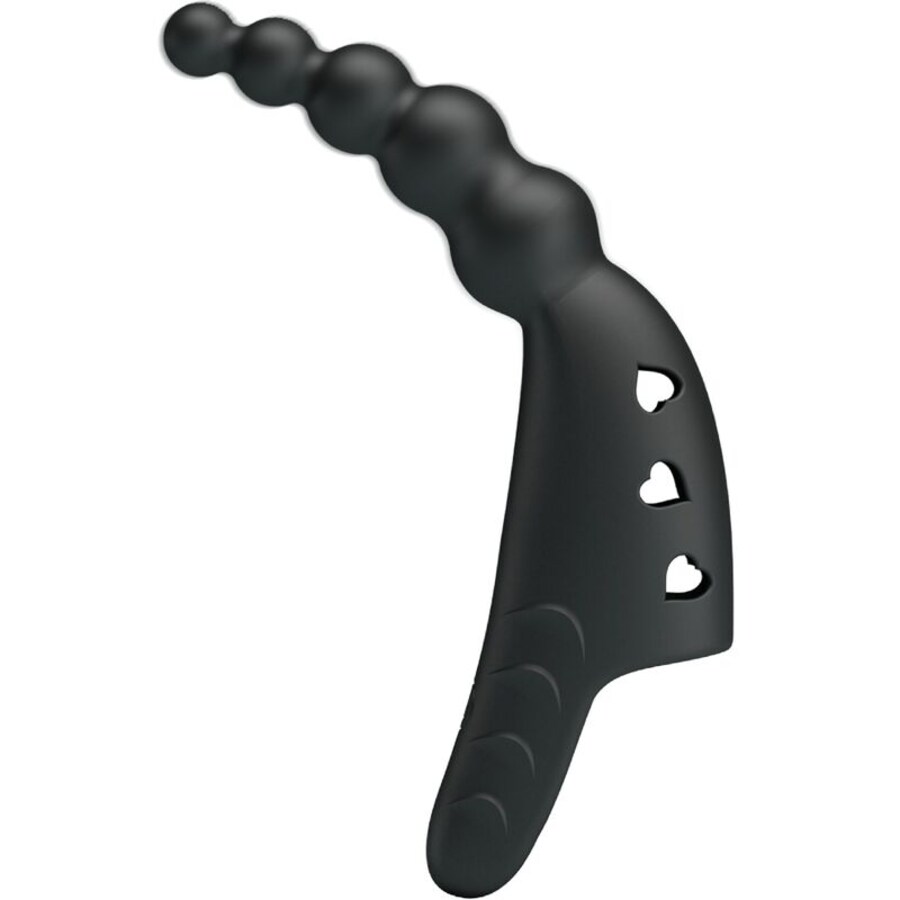 JORDIN VIBRADOR DE DEDO 10 VIBRACIONES NEGRO