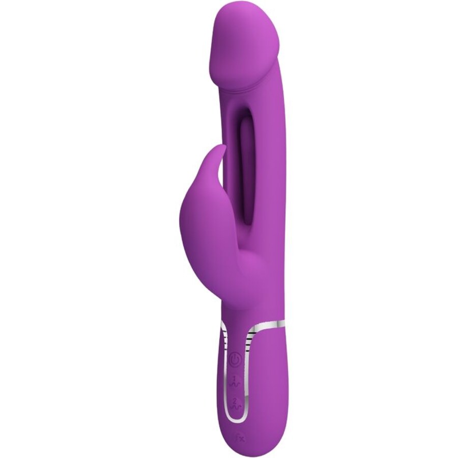 KAMPAS 3 EM 1 MULTIFUNCIONAL COELHO VIBRADOR ROXO