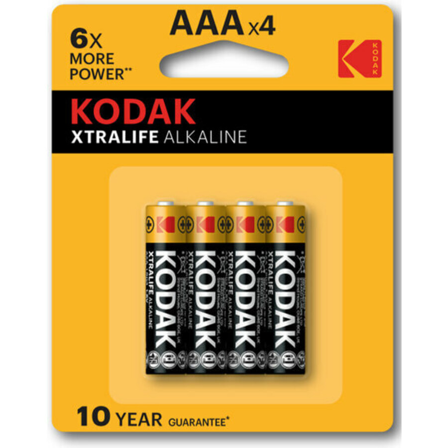 Kodak xtralife alkaline aaa - 4uds