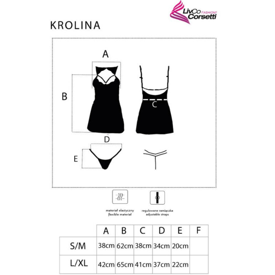 KROLINA LC 90734 CHEMISE + TANGA 4