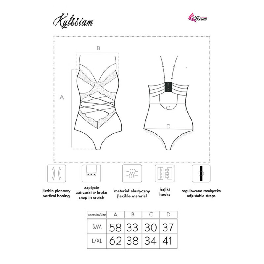 KYLSSIAM LC 90613 BLACK BODYSUIT S 4