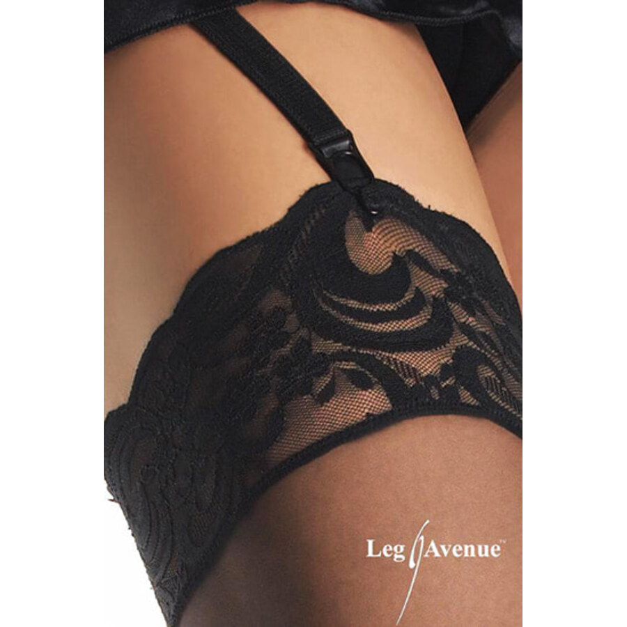 LEG AVENUE LACE STOCKINGS 4