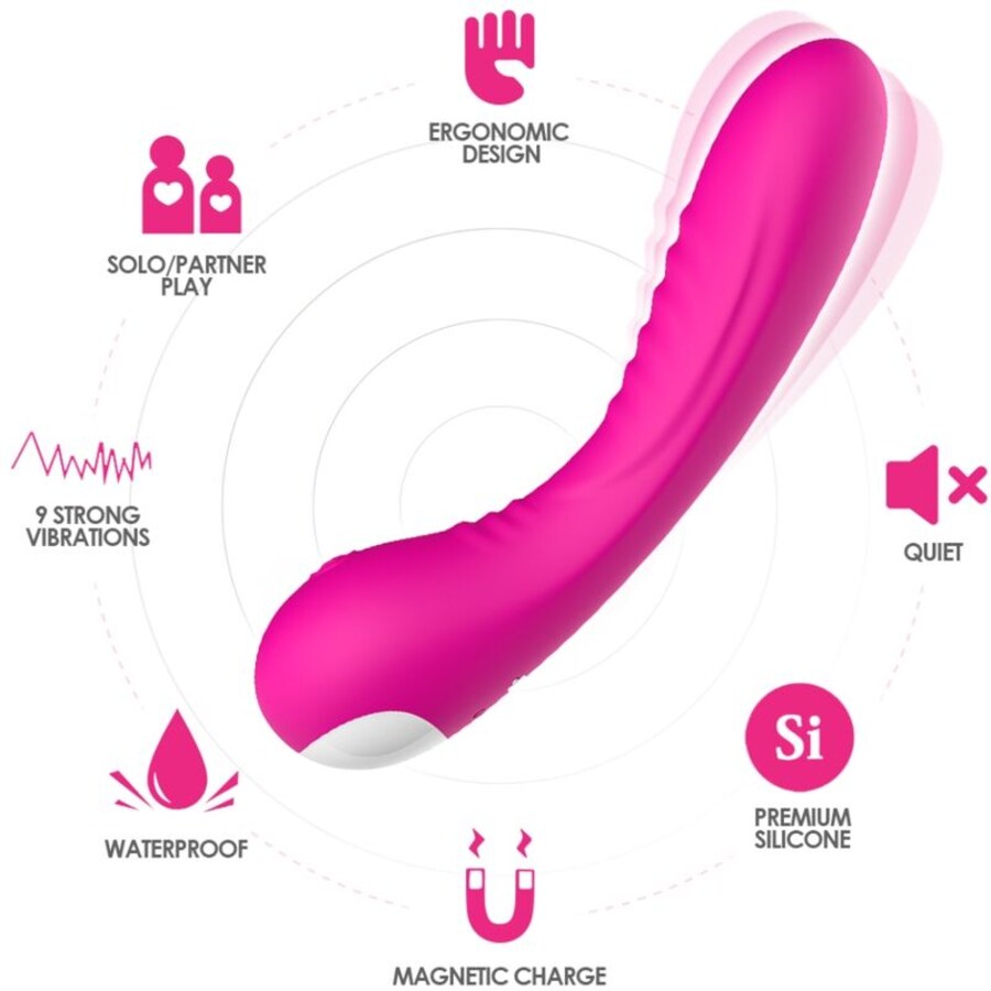 LEGEND VIBRATORE SILICONE FUCSI 2