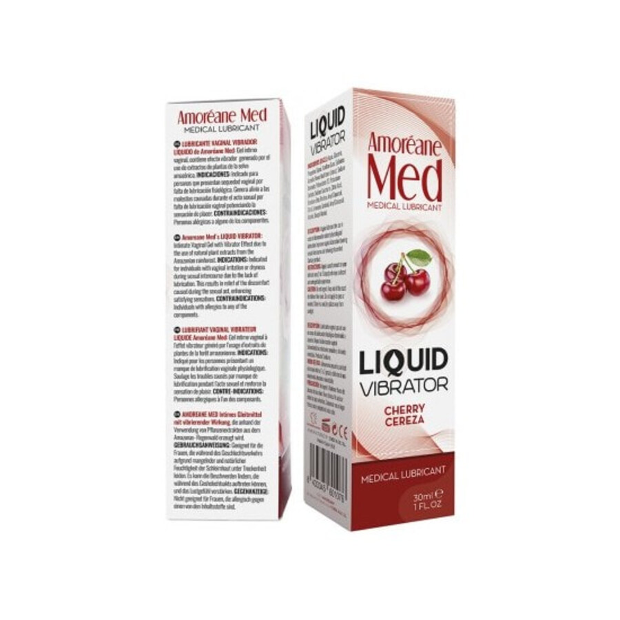 Amoreane vibrador líquido 30ml - cereza