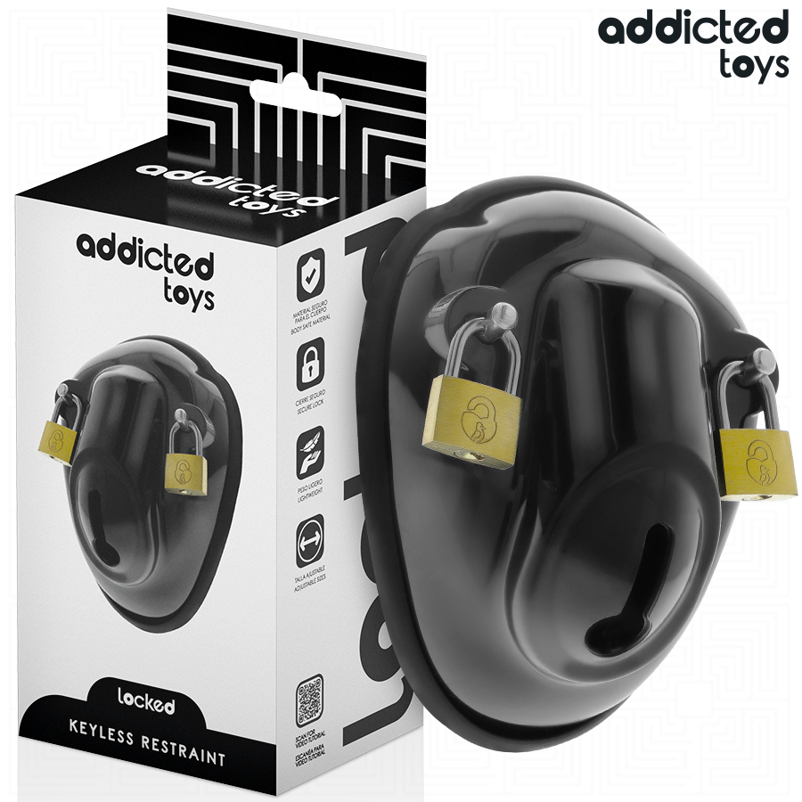 LOCKED - GAIOLA DE CONTENÇÃO SEM CHAVE PARA PÊNIS 11,5 CM