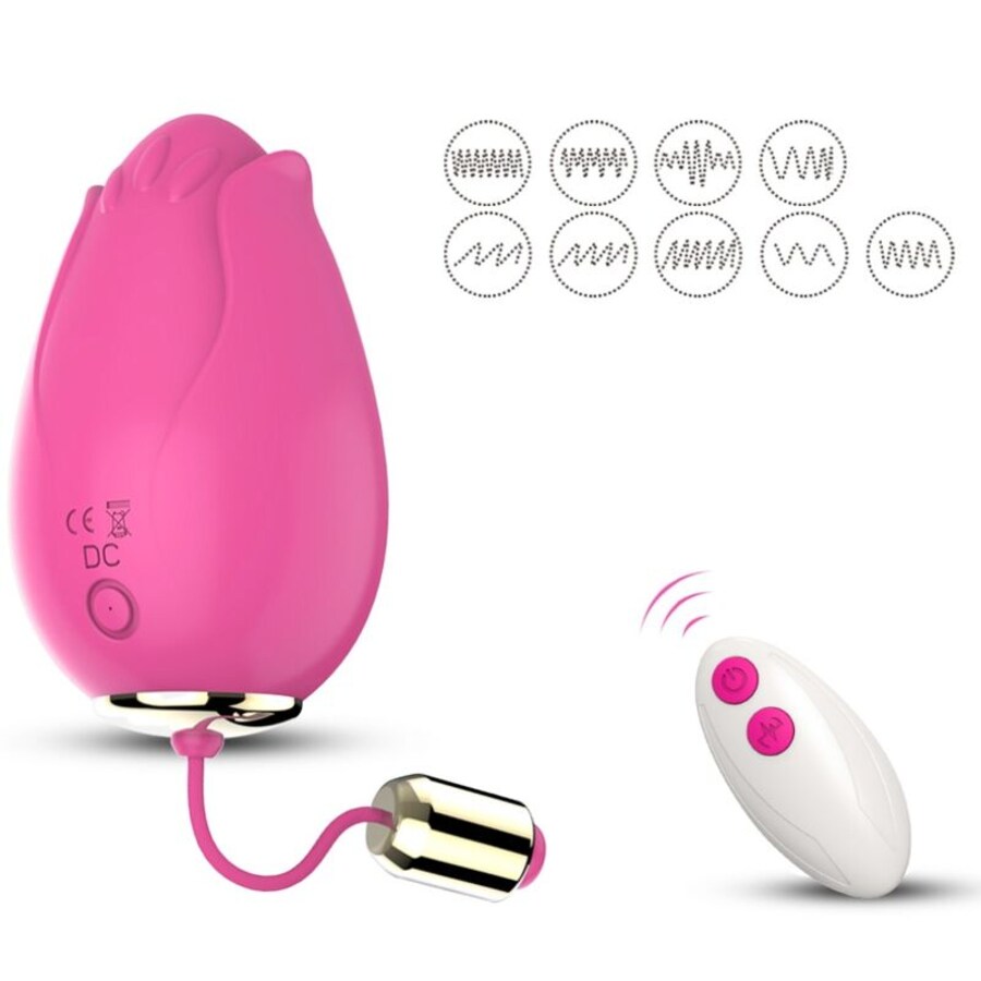 VIBRADOR DE OVO MANDALA G-SPOT CONTROLE REMOTO FÚCSIA