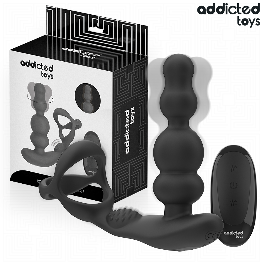 MASSAGEADOR DE PRÓSTATA GIRATÓRIO COM CONTROLE REMOTO