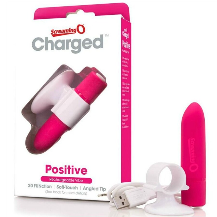 MASAJEADOR RECARGABLE - POSITIVE - ROSA MASAJEADOR RECARGABLE - POSITIVE - ROSA