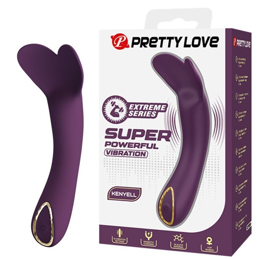 Vibratore curvo con texture vellutata e 10 modalità