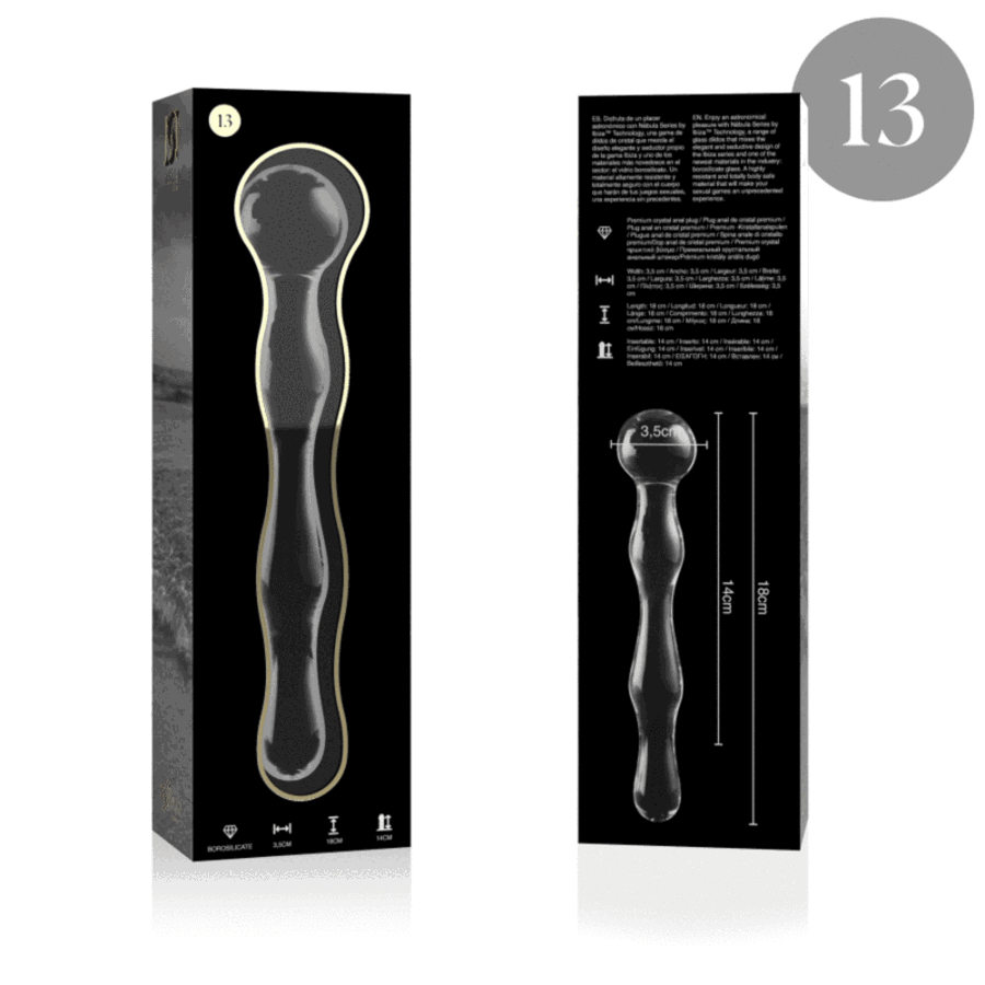 DILDO CRISTAL BOROSILICATO 13 2