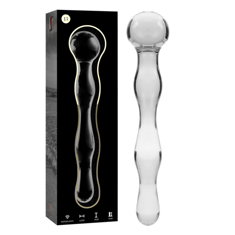 DILDO CRISTAL BOROSILICATO 13 4
