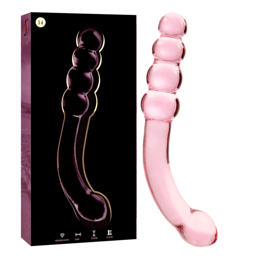 DILDO CRISTAL BOROSILICATO 14 4