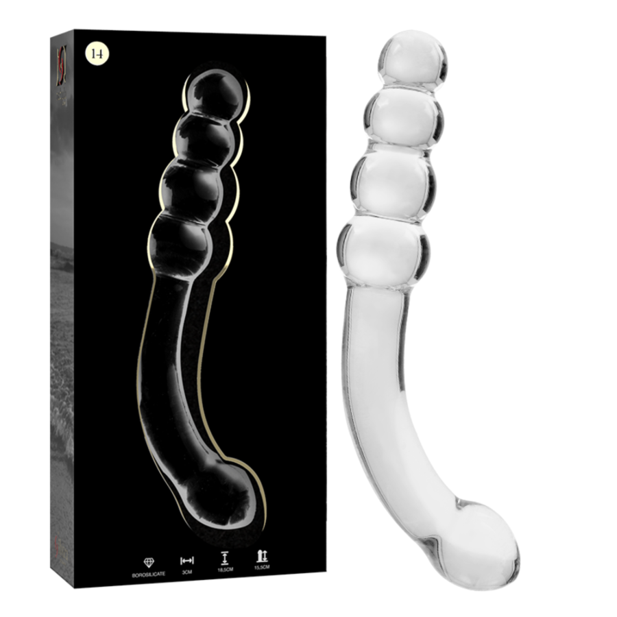 MODELO 14 DILDO VIDRO BOROSILICADO 18,5 X 3 CM TRANSPARENTE MODELO 14 DILDO VIDRO BOROSILICADO 18,5 X 3 CM TRANSPARENTE