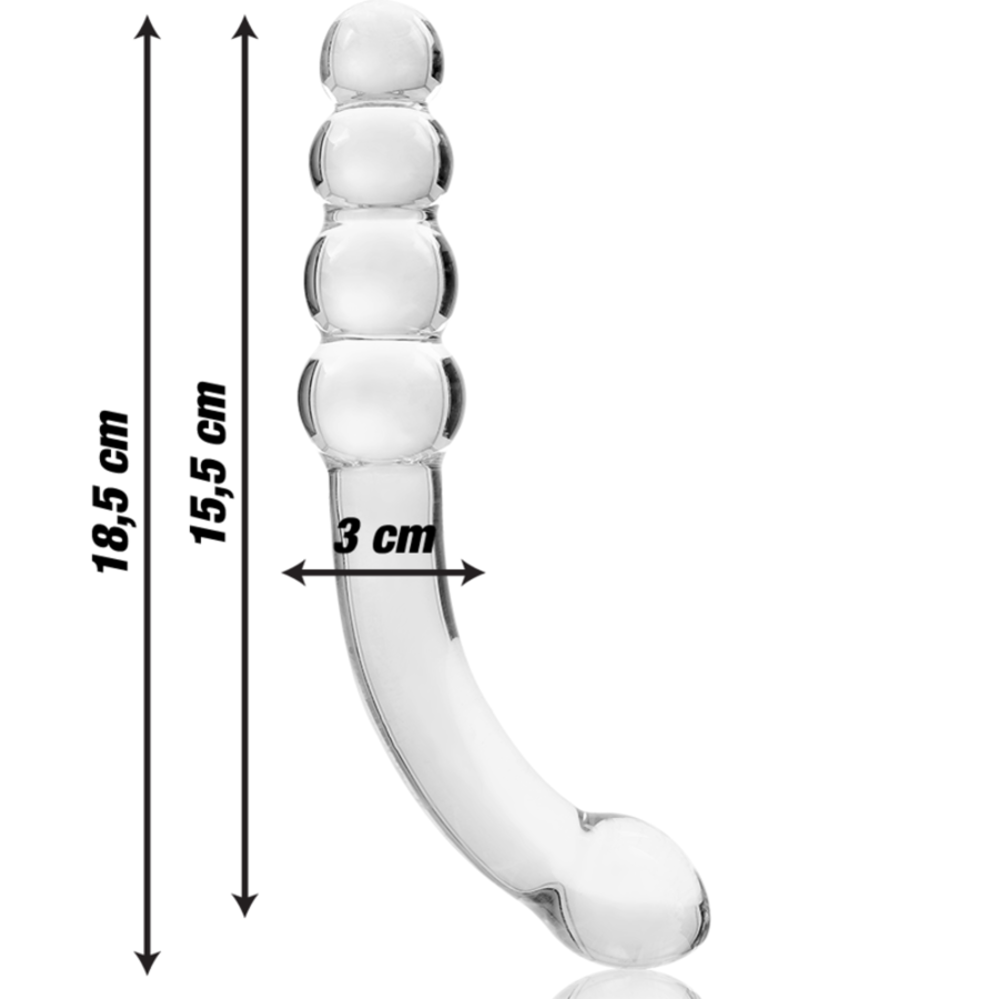 DILDO CRISTAL BOROSILICATO 14 8
