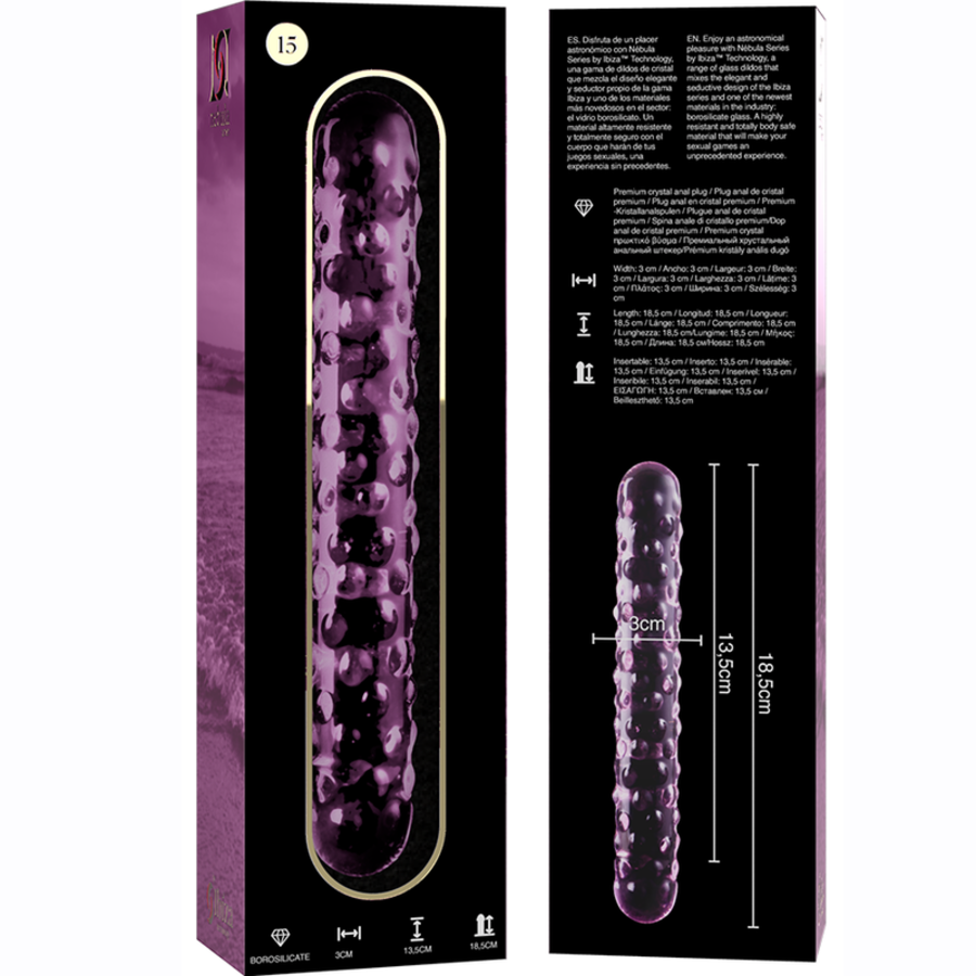 GLASS DILDO BOROSILICATE 15 9