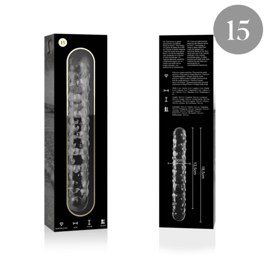 GLASS DILDO BOROSILICATE 15 2