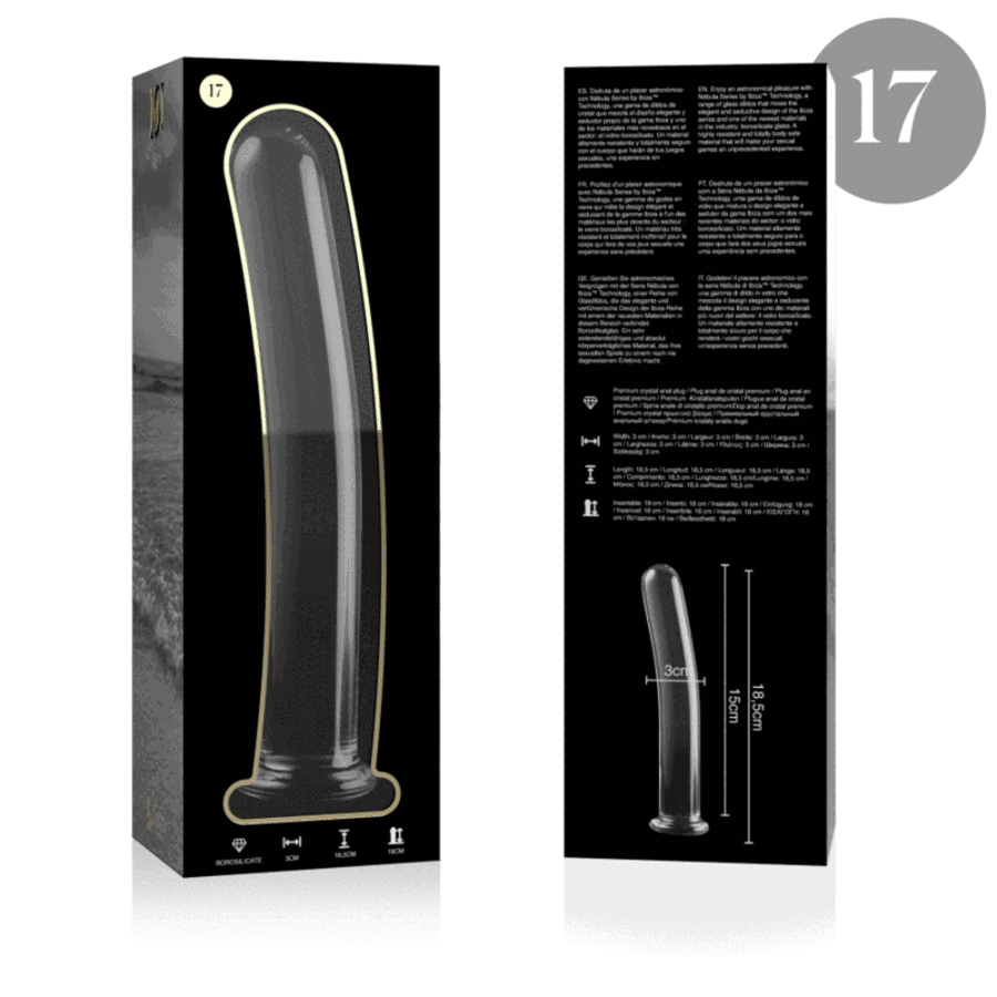 GLASS DILDO BOROSILICATE 17 2
