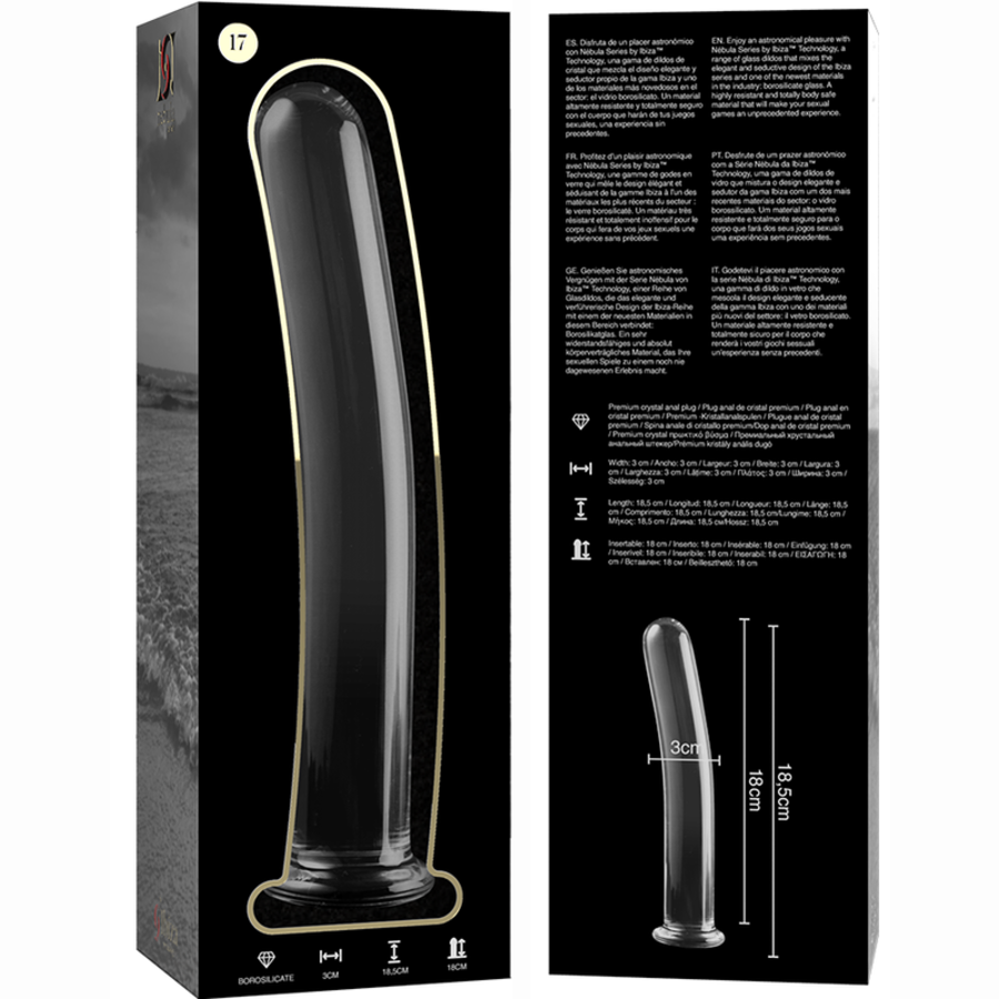 GLASS DILDO BOROSILICATE 17 10