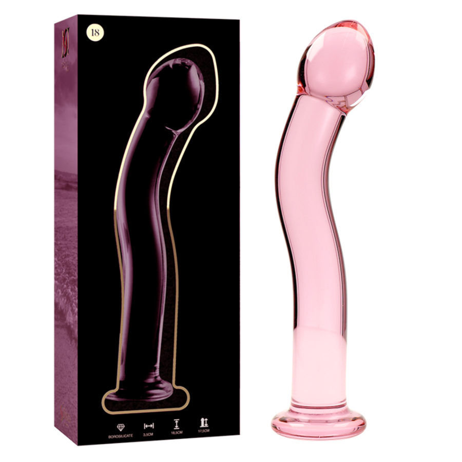 GLASS DILDO BOROSILICATE 18 3