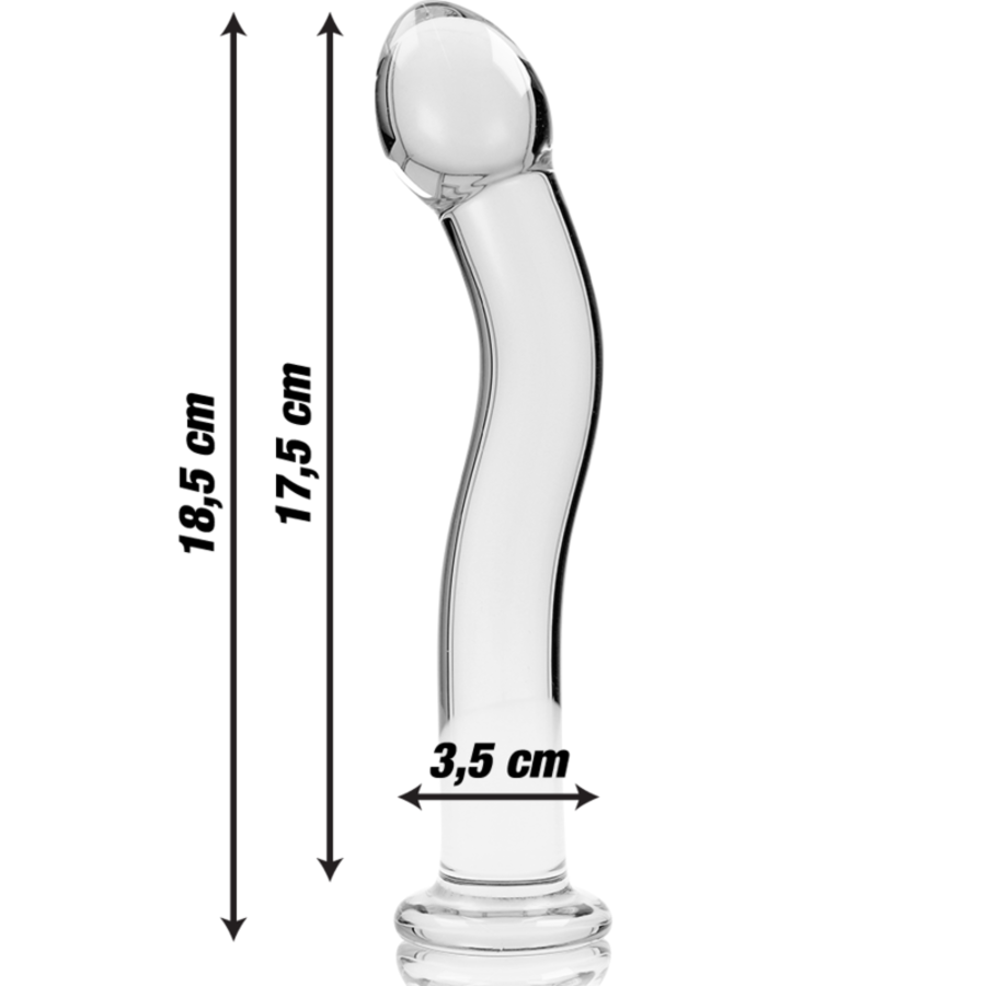 GLASS DILDO BOROSILICATE 18 8
