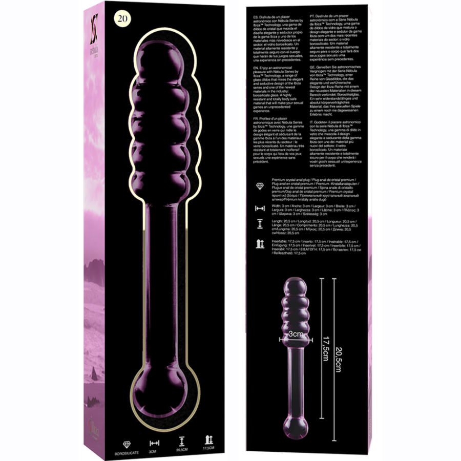 GLASS DILDO BOROSILICATE 20 9