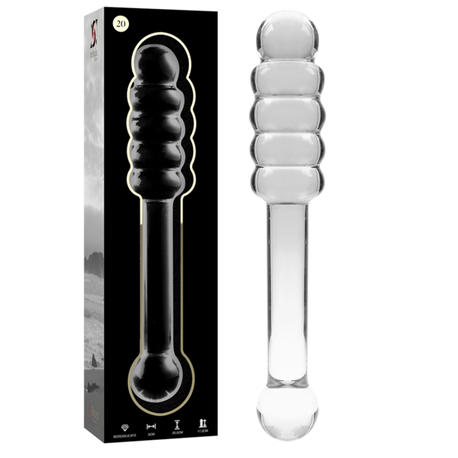 GLASS DILDO BOROSILICATE 20 4