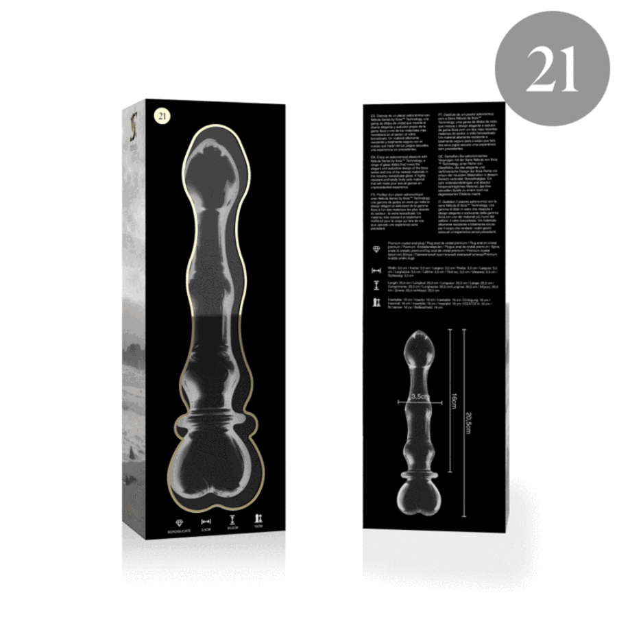 GLASS DILDO BOROSILICATE 21 2