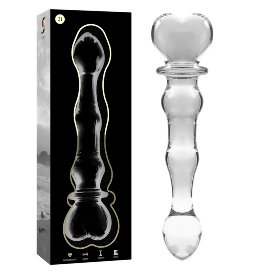 GLASS DILDO BOROSILICATE 21 4