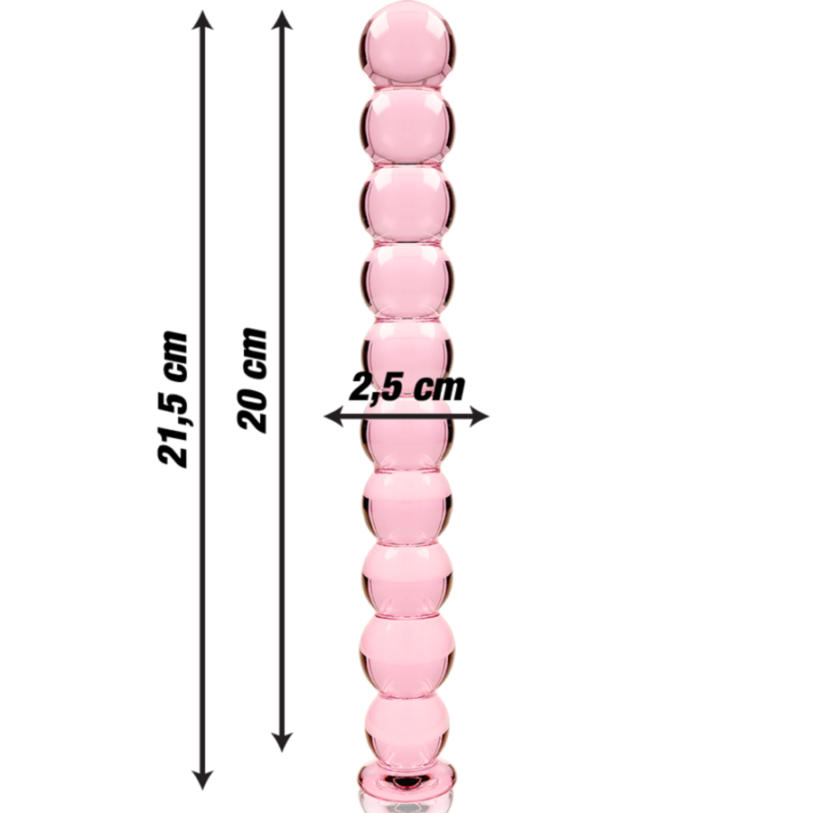 DILDO CRISTAL BOROSILICATO 22 7