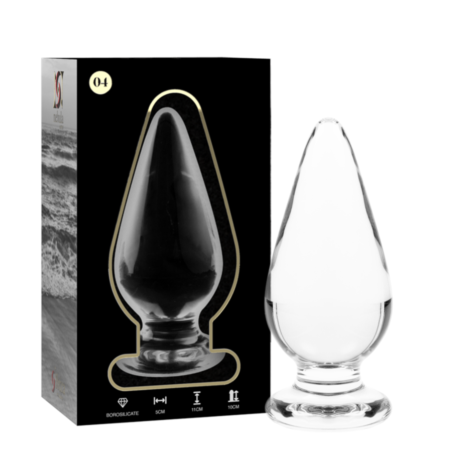 MODELO 4 PLUG CRISTAL BOROSILICATO 11 X 5 CM TRANSPARENTE