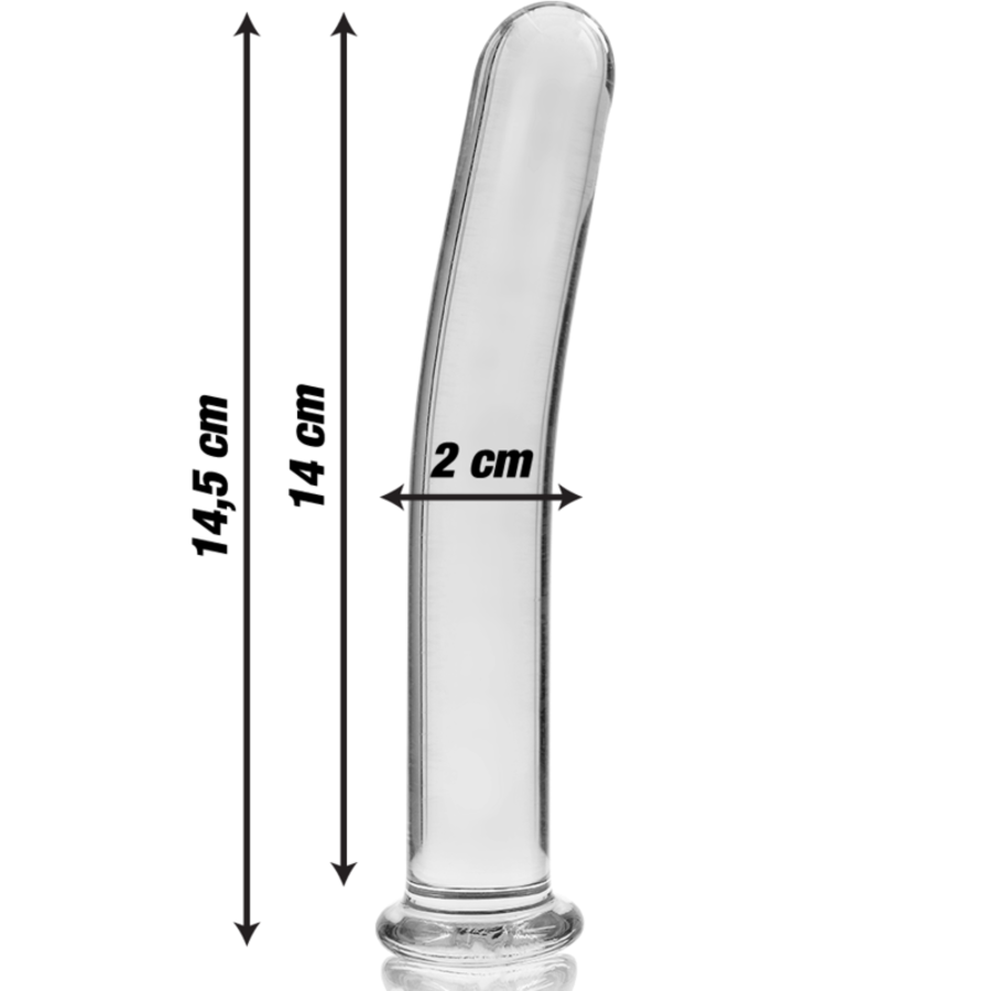 DILDO CRISTAL BOROSILICATO 08 7