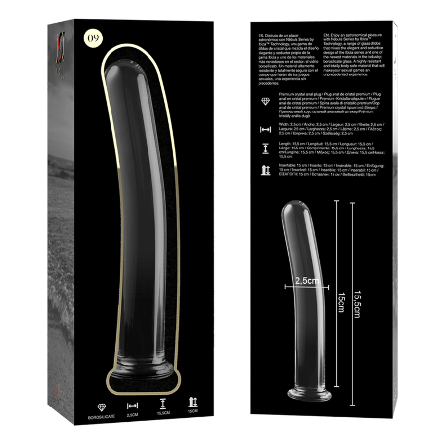 DILDO CRISTAL BOROSILICATO 09 9