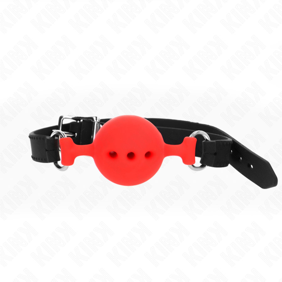 BAVAGLIO IN SILICONE INTERO 55 x 2 CM CON SFERA DA 4,5 CM MI