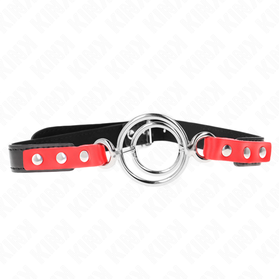 GAG COM MÚLTIPLOS O-RINGS 4 / 4,8 CM VERMELHO 38 X 56 CM GAG COM MÚLTIPLOS O-RINGS 4 / 4,8 CM VERMELHO 38 X 56 CM