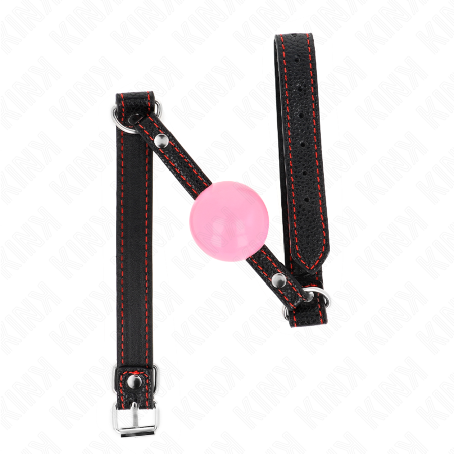 BOLA OURO ROSA 4 CM MORDAÇA 60 x 2 CM