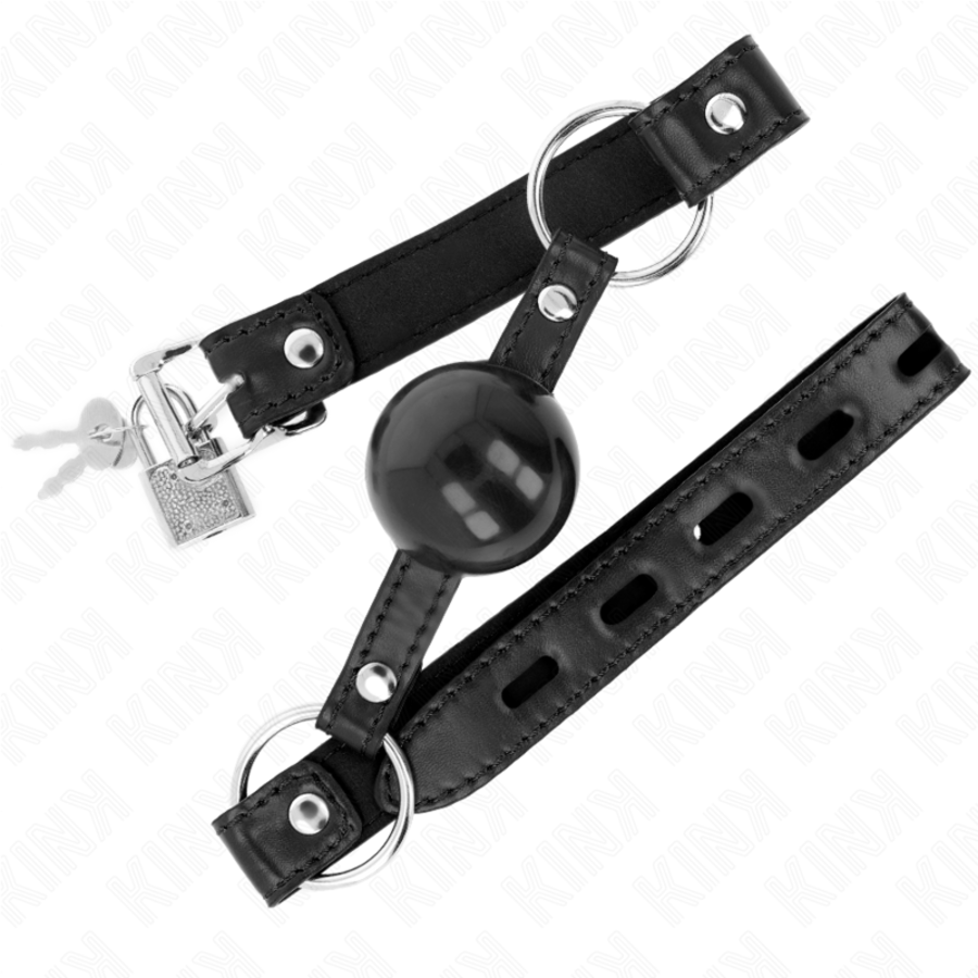 MORDAÇA DE BOLA 4 CM TPE PRETO 2