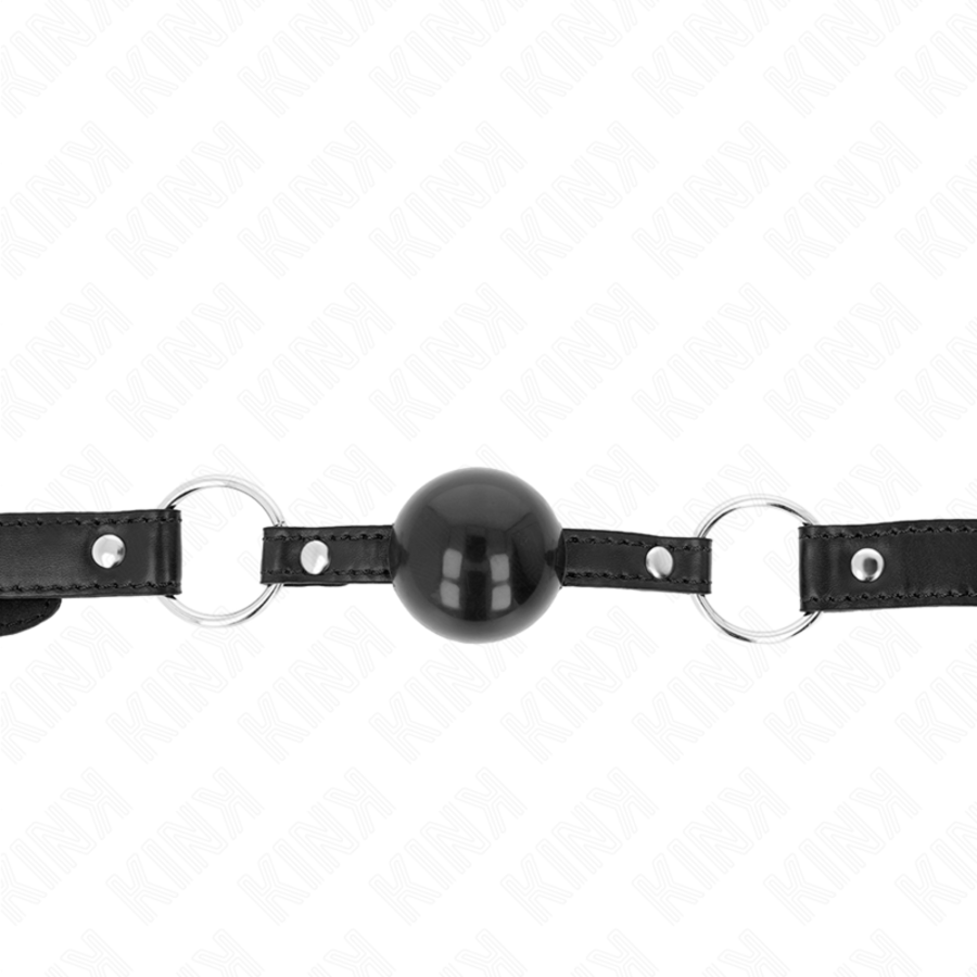 MORDAÇA DE BOLA 4 CM TPE PRETO 3