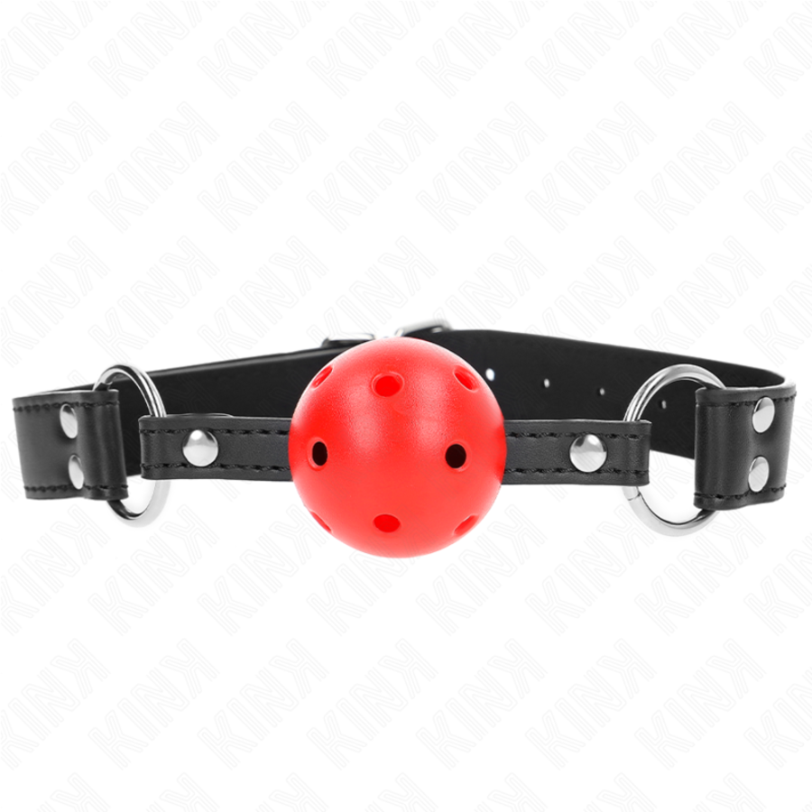 BOLA RESPIRÁVEL MORDAÇA DE 4 CM COM REBITE DUPLO COURO 62,5 BOLA RESPIRÁVEL MORDAÇA DE 4 CM COM REBITE DUPLO COURO 62,5