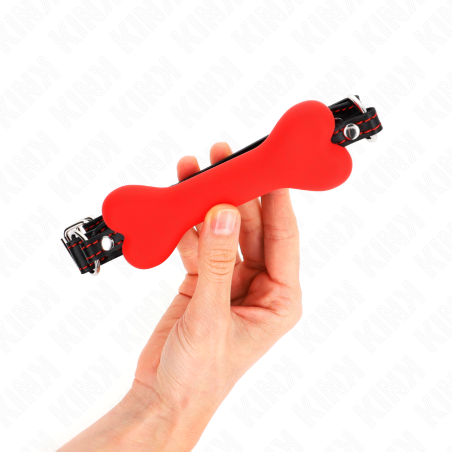 MORDAÇA DE OSSO 12 CM VERMELHO 2