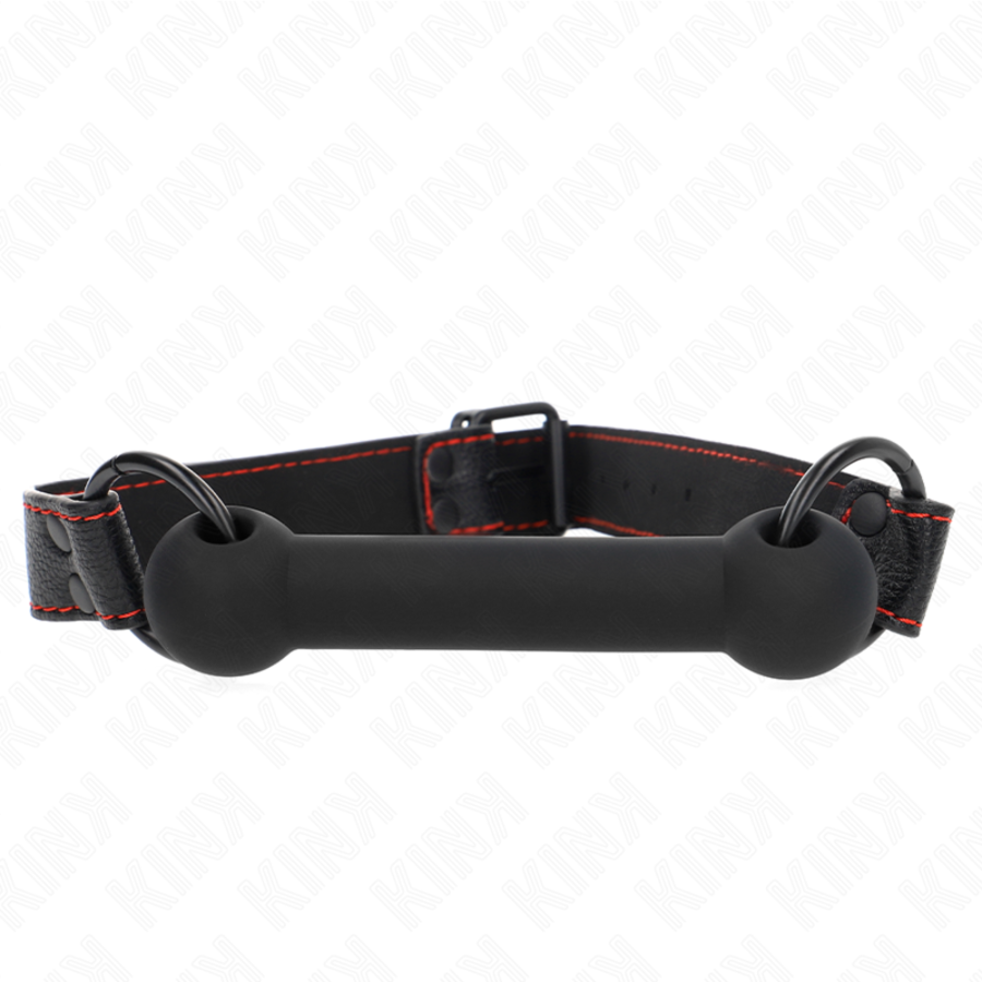 BONE GAG CON CINTURINO IN SIMILPELLE NERO REGOLABILE 41-57 C