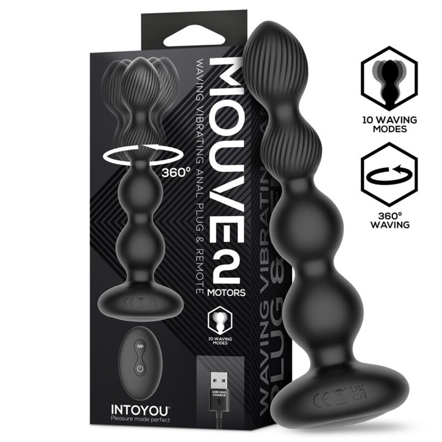 Mouve Plug Anal con Waving y Vibración con Control Remoto 2 Mouve Plug Anal con Waving y Vibración con Control Remoto 2