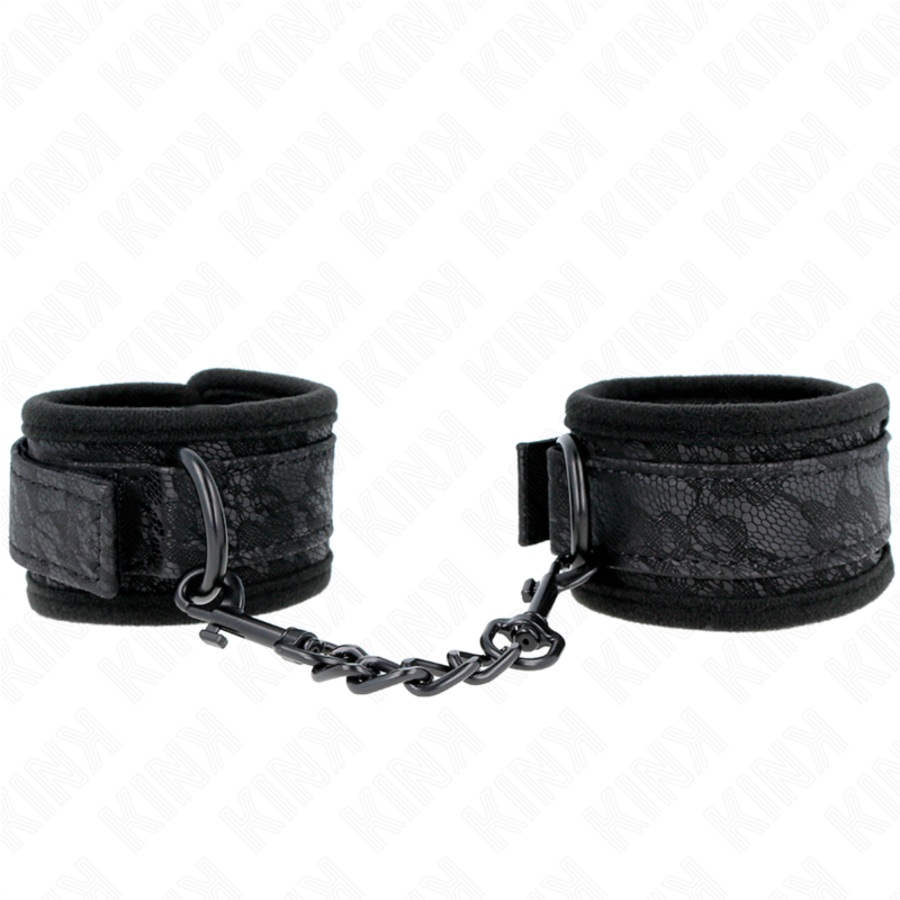 PUNHOS COBERTOS DE RENDA ESCURA NEOPRENE AJUSTÁVEL PRETO 20- PUNHOS COBERTOS DE RENDA ESCURA NEOPRENE AJUSTÁVEL PRETO 20-