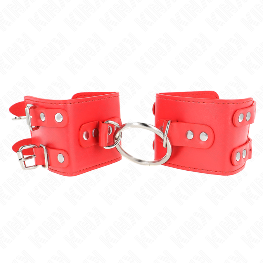 PULSO FIXO COM ANEL E PREGOS AJUSTÁVEIS VERMELHO 17-22 CM X PULSO FIXO COM ANEL E PREGOS AJUSTÁVEIS VERMELHO 17-22 CM X
