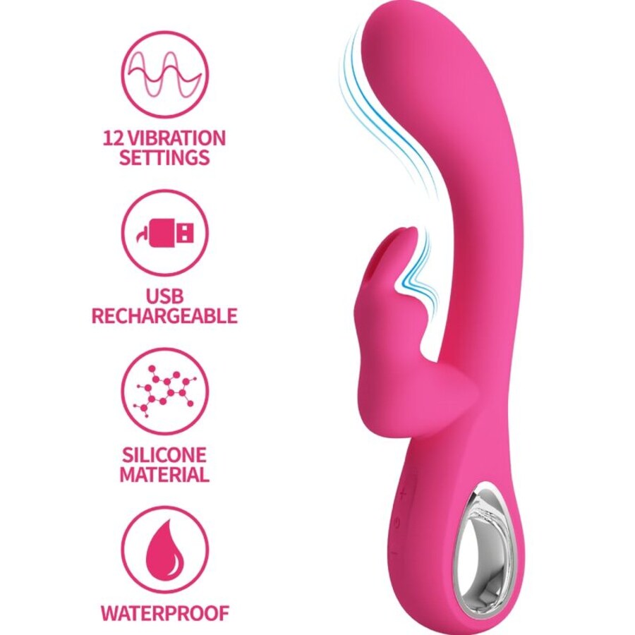 VIBRATORE NOVAK RABBIT 12 VIBRAZIONI ROSA