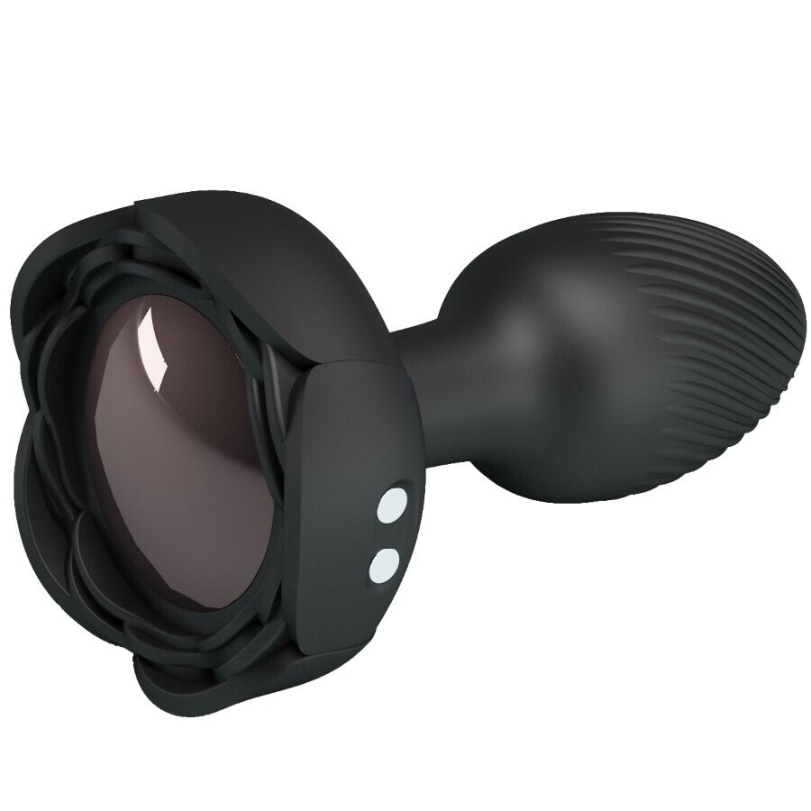 OLMAN PLUG ANAL COM LUZ LED PRETO 8,8 CM OLMAN PLUG ANAL COM LUZ LED PRETO 8,8 CM